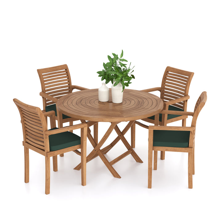 premium teak garden dining set
