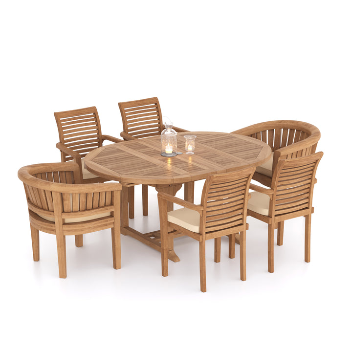 outdoor teak garden dining set