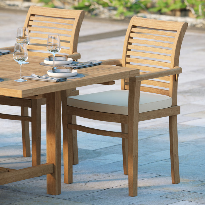 Teak garden chair