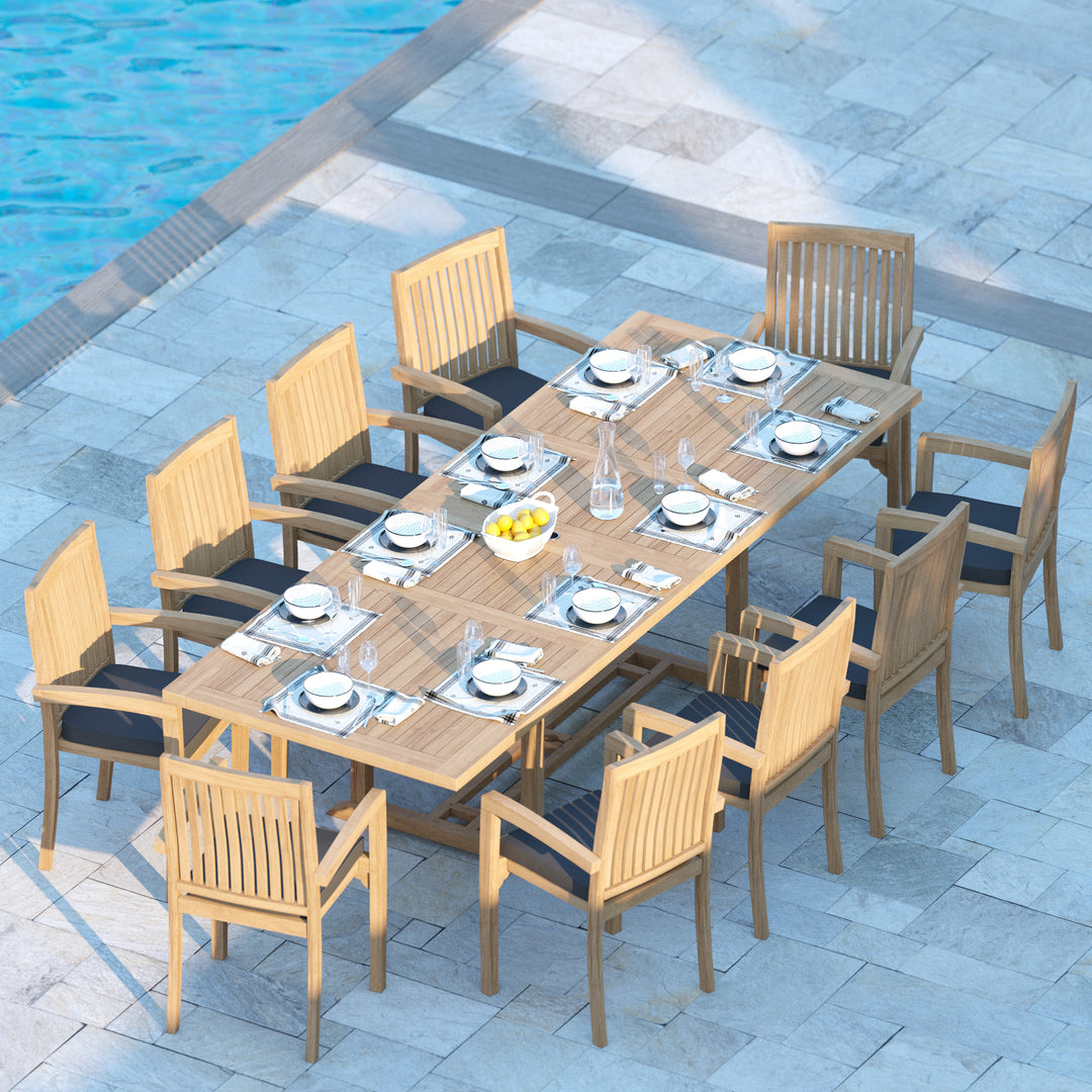 prague teak dining set