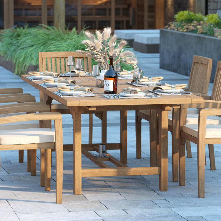 Teak dining table