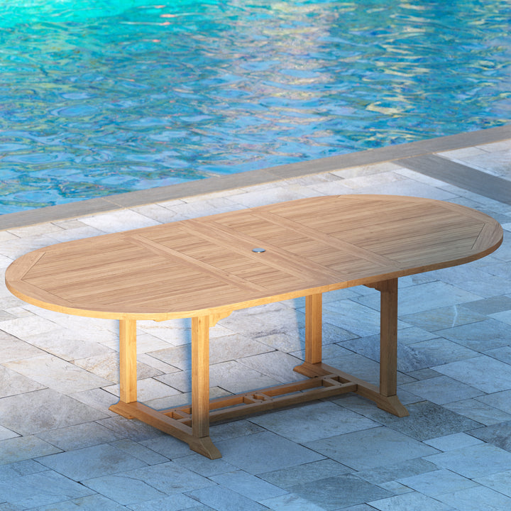 Teak Oval Table