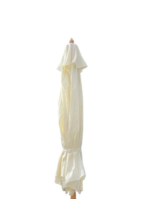 Parasol - Cream Canopy and Solid Wood Pole