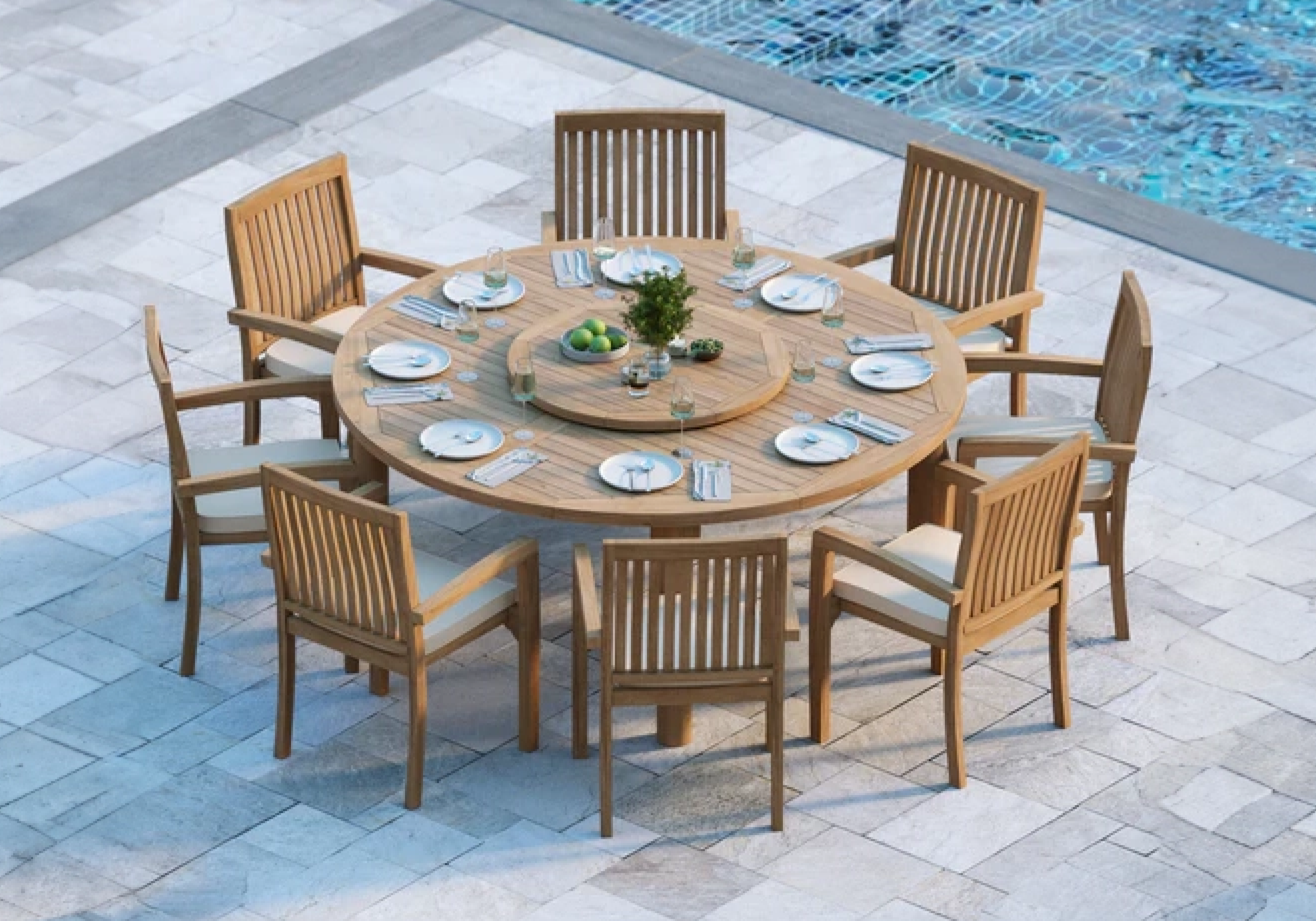 teak dining set