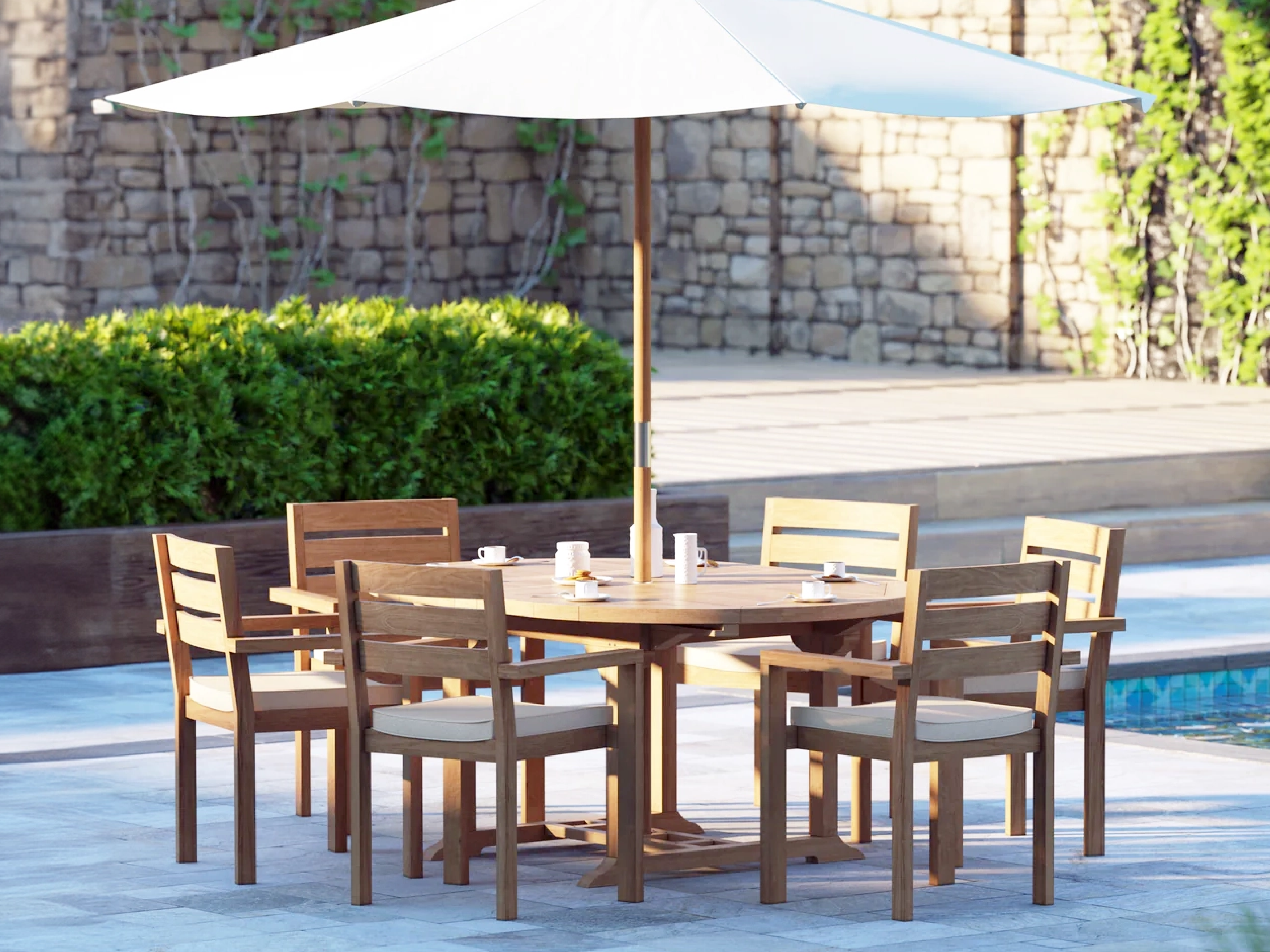Teak outdoor furniture
