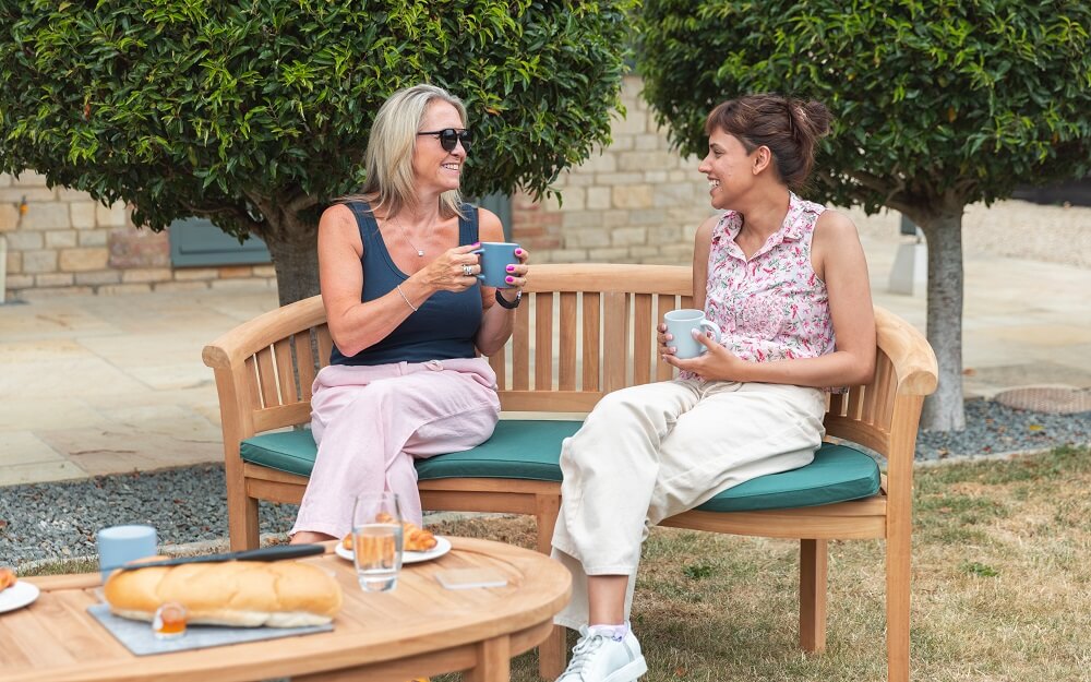 Teak wooden garden furniture