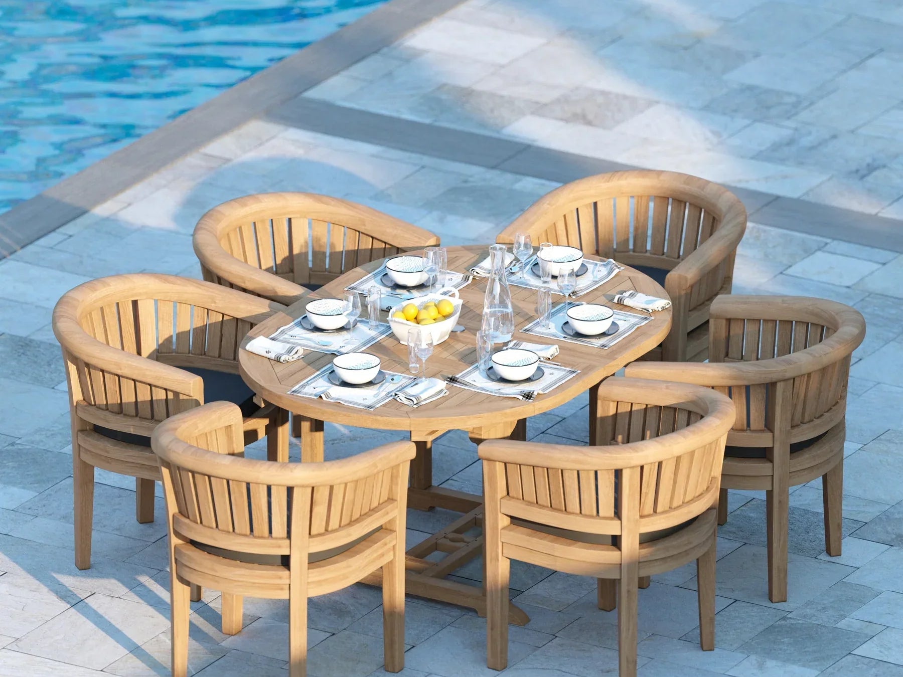 Outdoor teak garden furniture