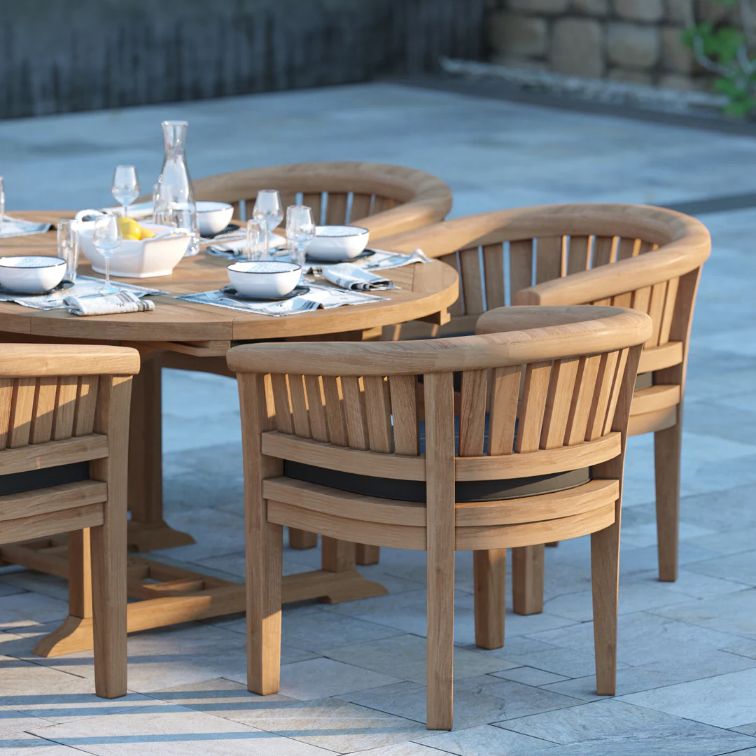 Teak garden furniture