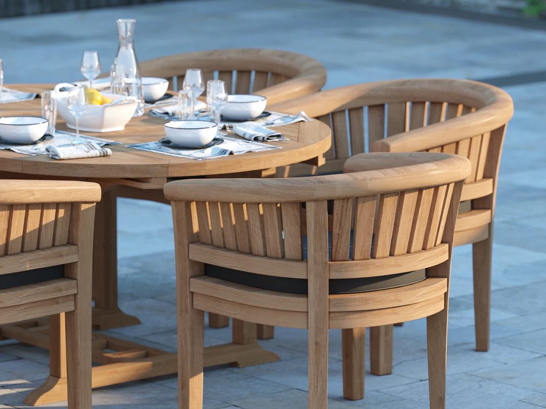 Teak garden furniture
