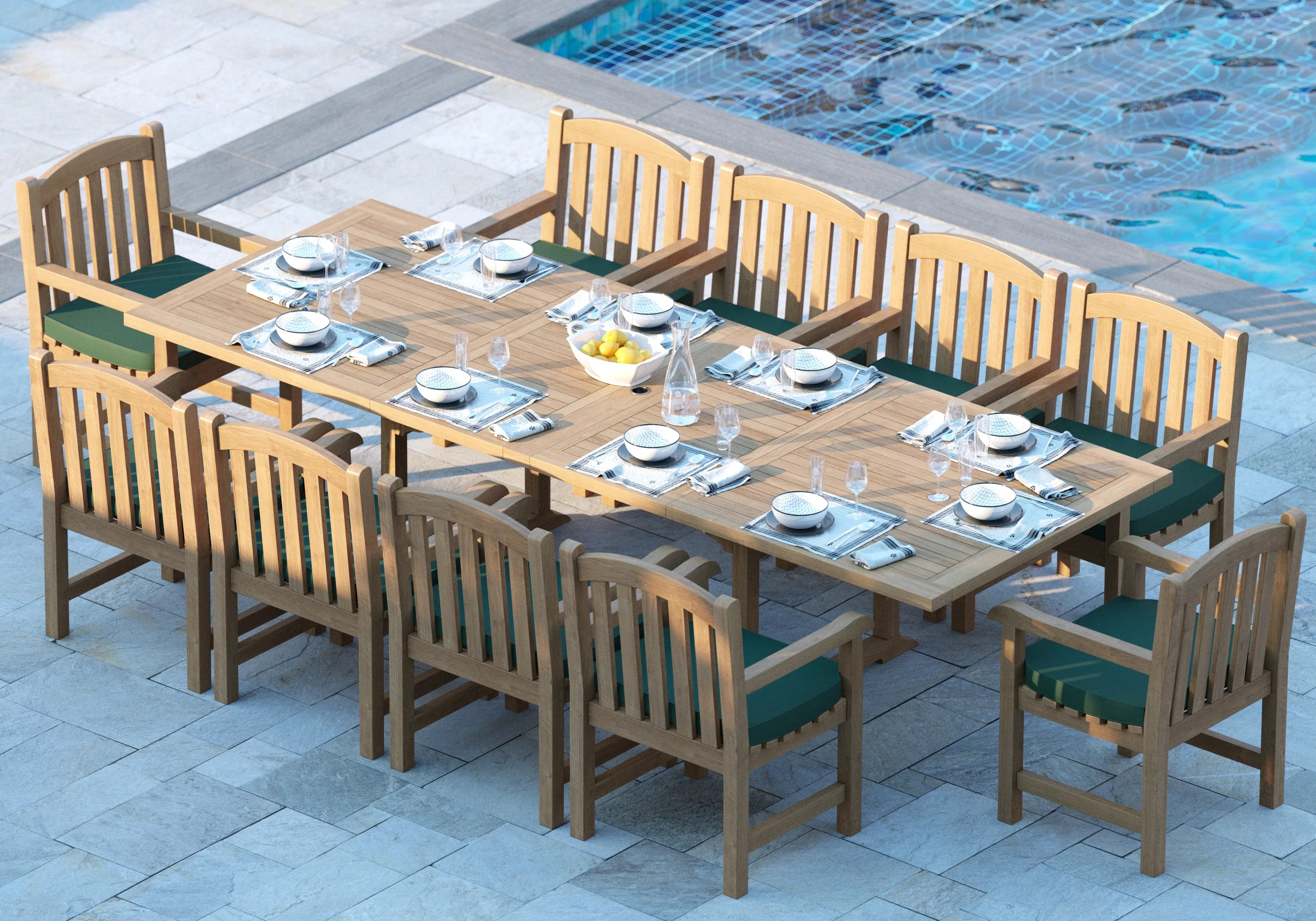 teak dining set