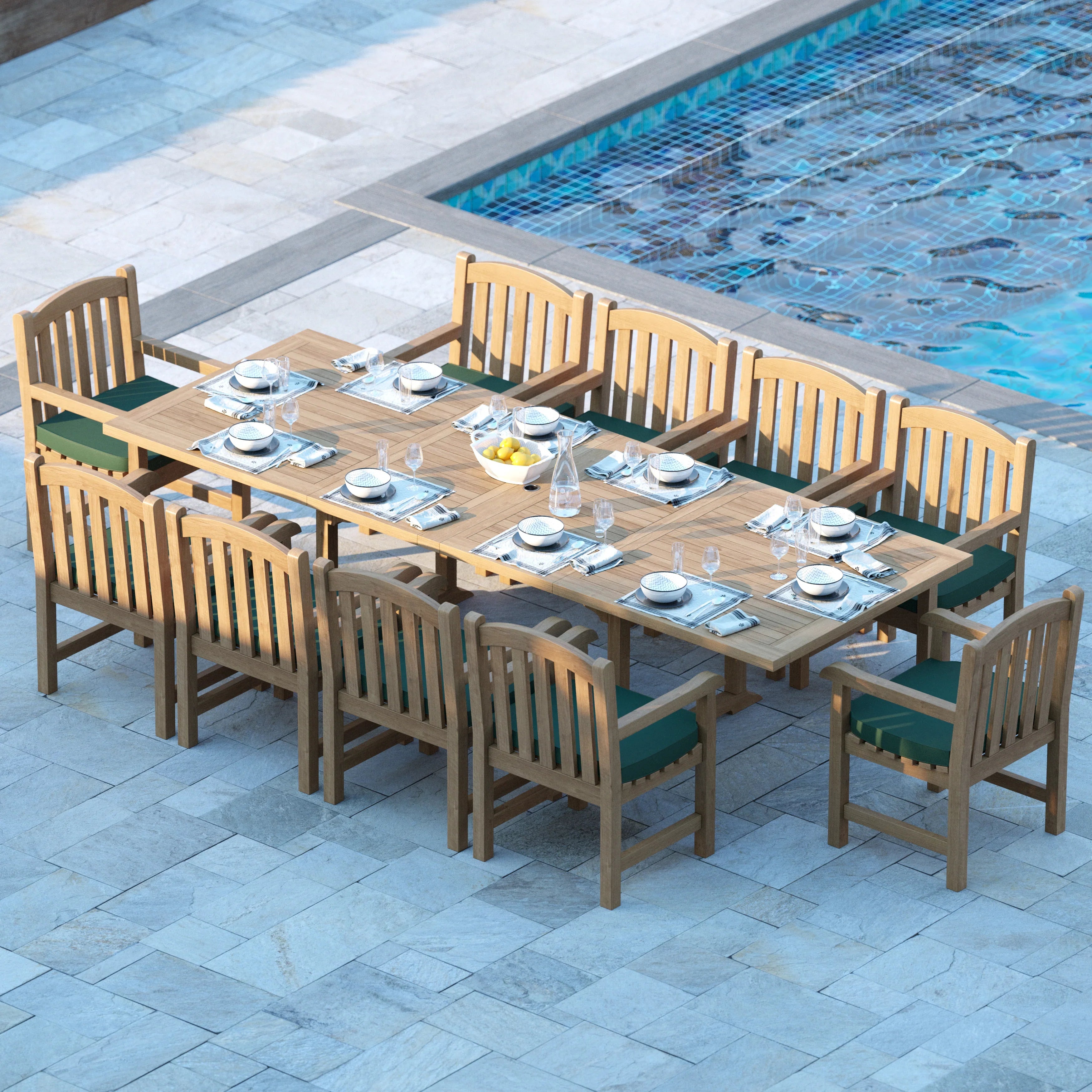 teak dining set