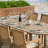 Teak garden dining table