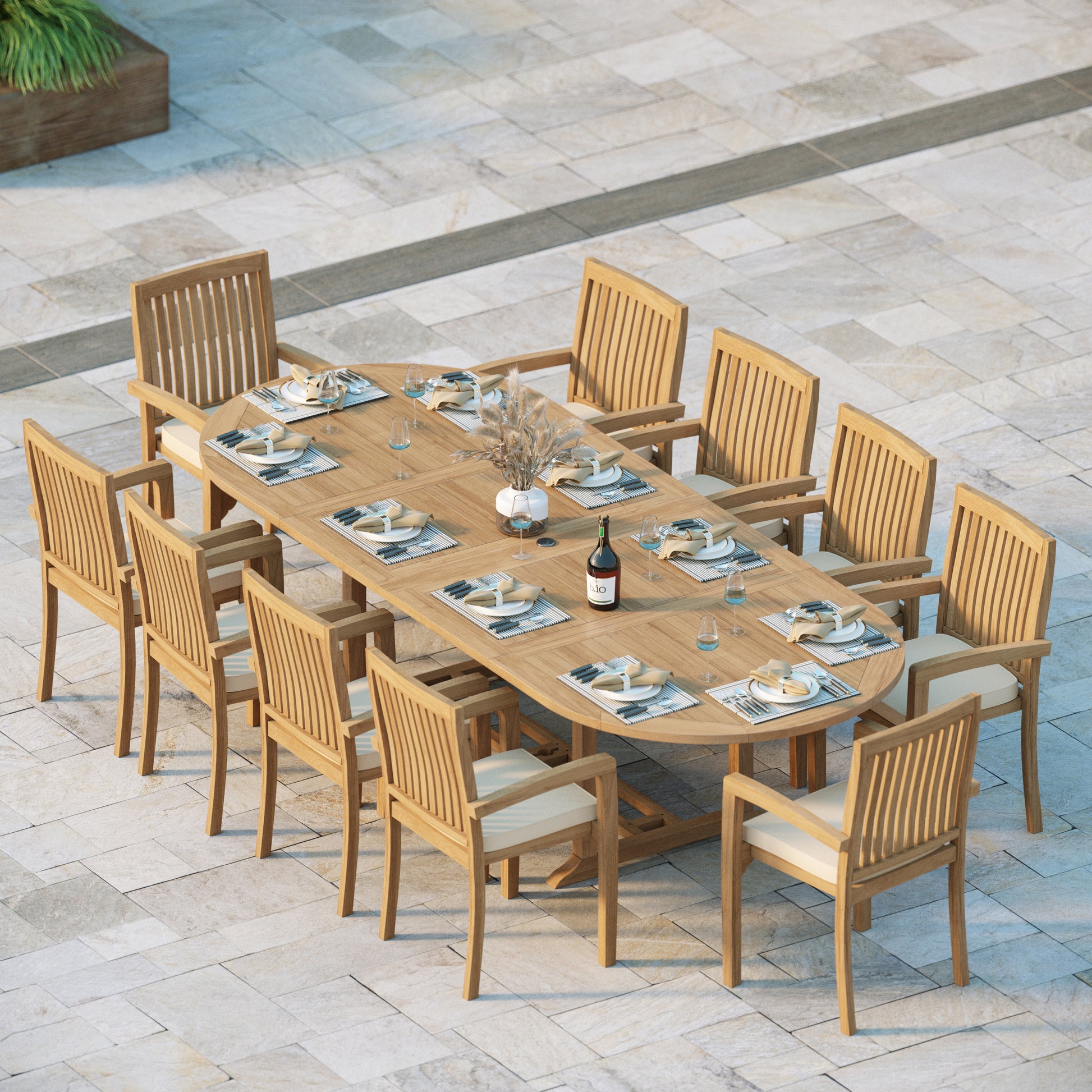  paris teak dining set