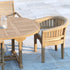 premium patio teak table and chairs set