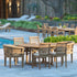 premium patio teak table and chairs
