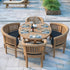 outdoor teak dining set