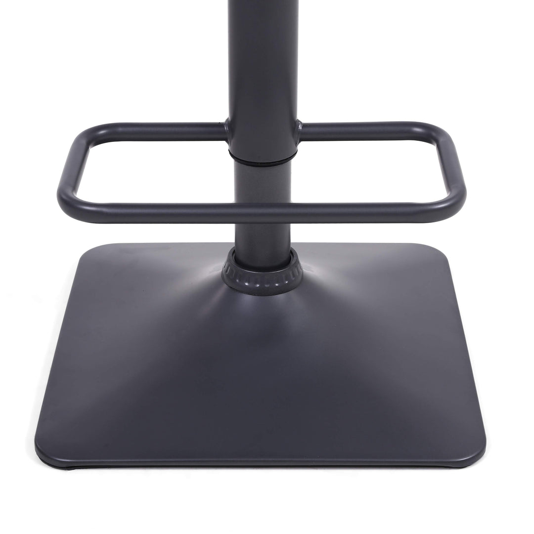 Orion Suede Effect Dark Grey Bar Stool