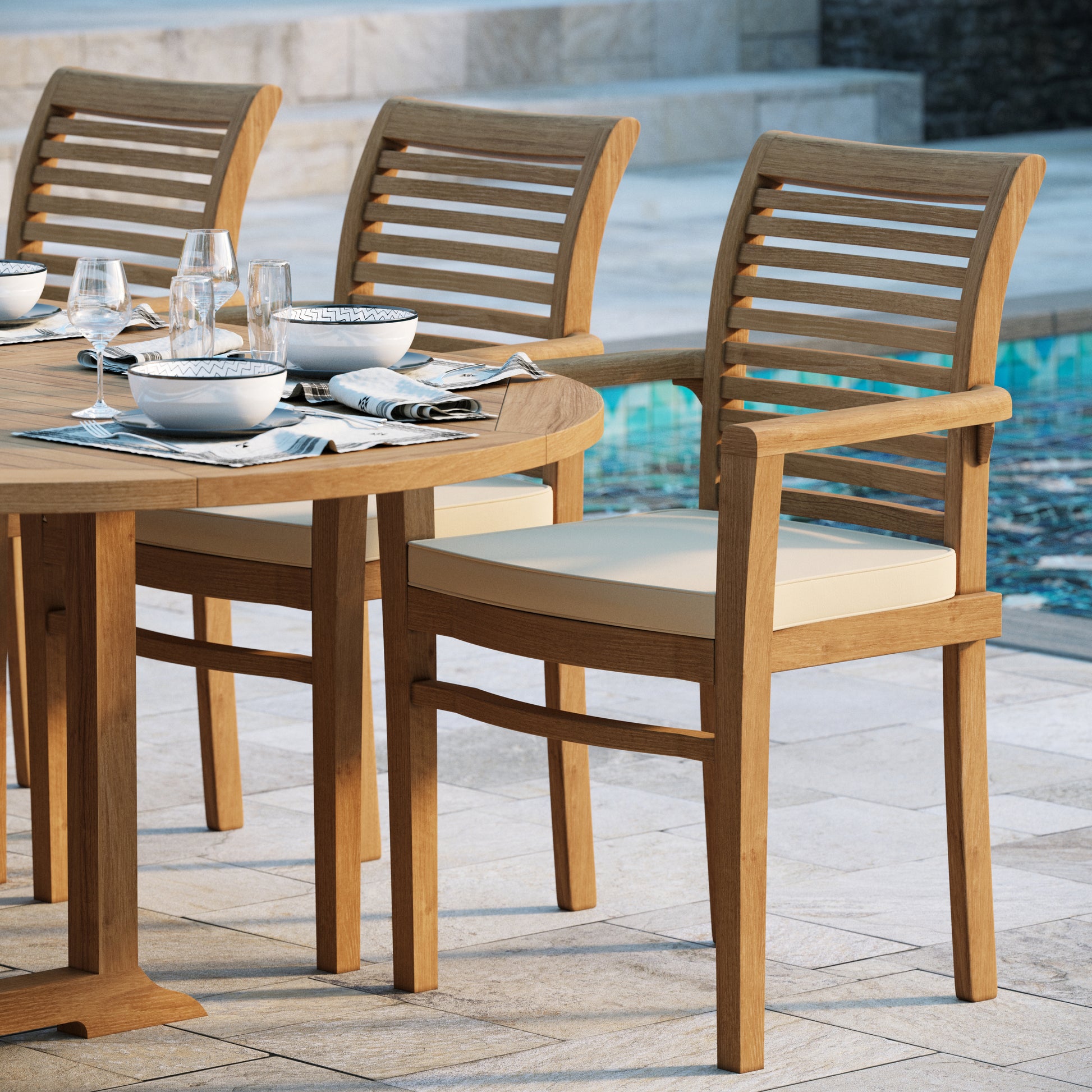 premium outdoor teak dining set