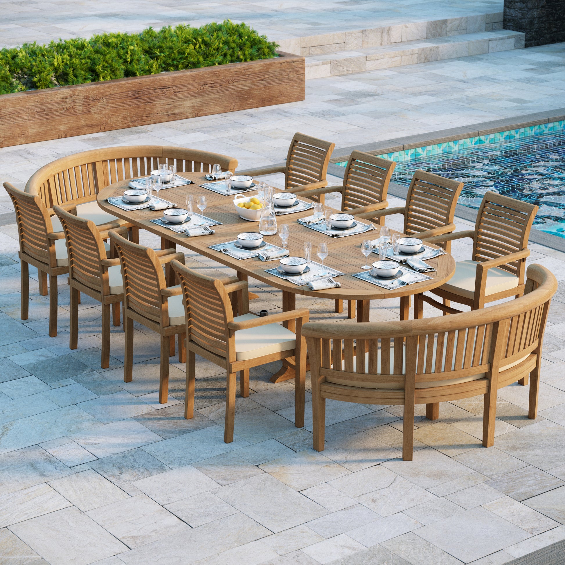 buy athens teak dining set