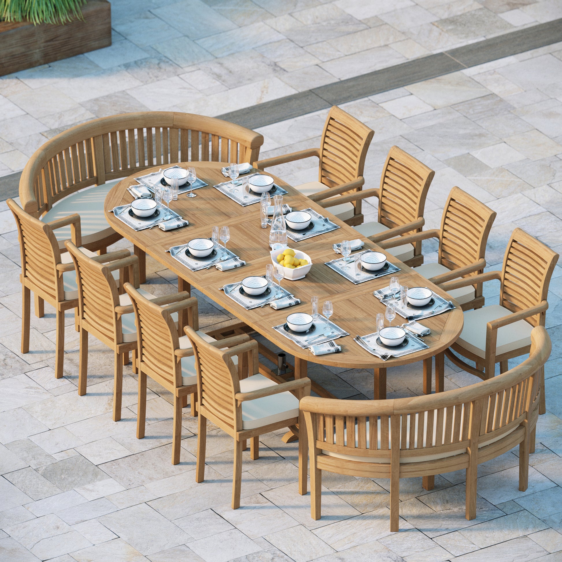 luxury garden table and chairs