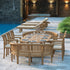 extendable teak garden dining set