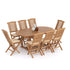 luxury folding teak chairs set 