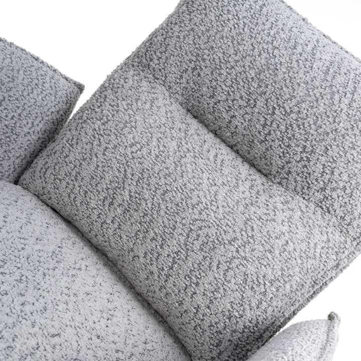 Dunmore Textured Chenille Effect Light Grey Swivel Chair (Pk of 2)