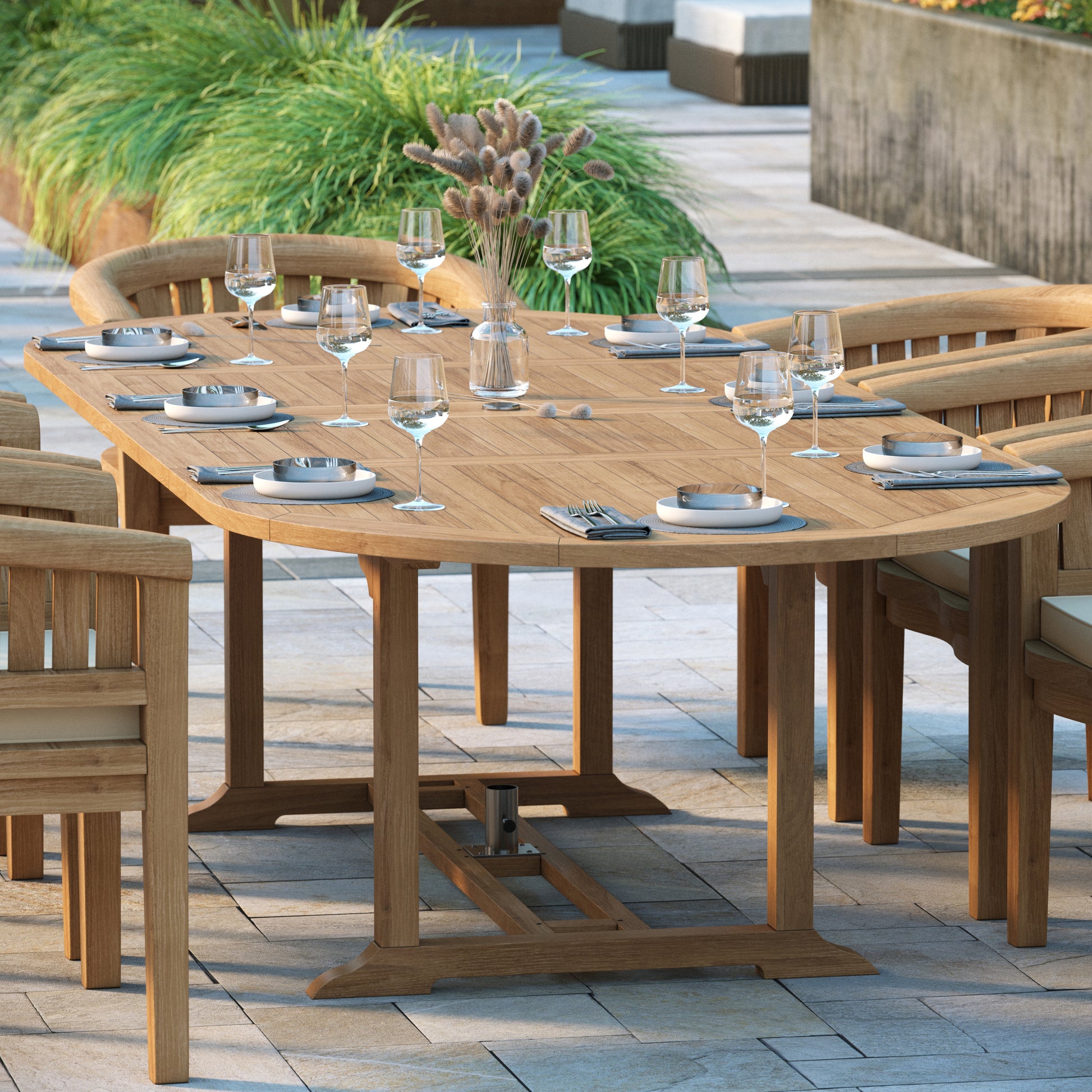 2-3m Oval Extending Table