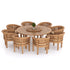 premium teak garden dining table and chairs