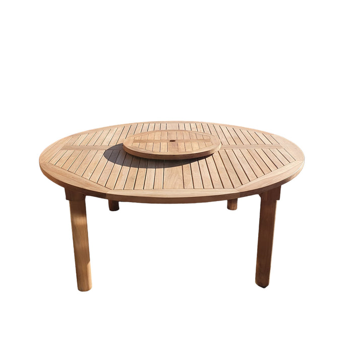 This is Eterna Homes sustainable teak garden furniture outdoor dining table, consisting of our 180cm teak table. Our teak wood is suitable for outdoor dining.
