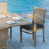 teak dining table and chairs