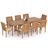 teak garden dining table and chairs 