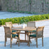 Luxury teak garden dining set