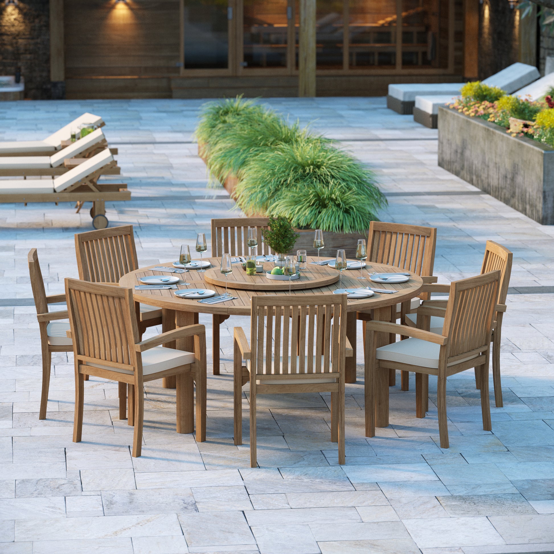 premium outdoor teak dining set