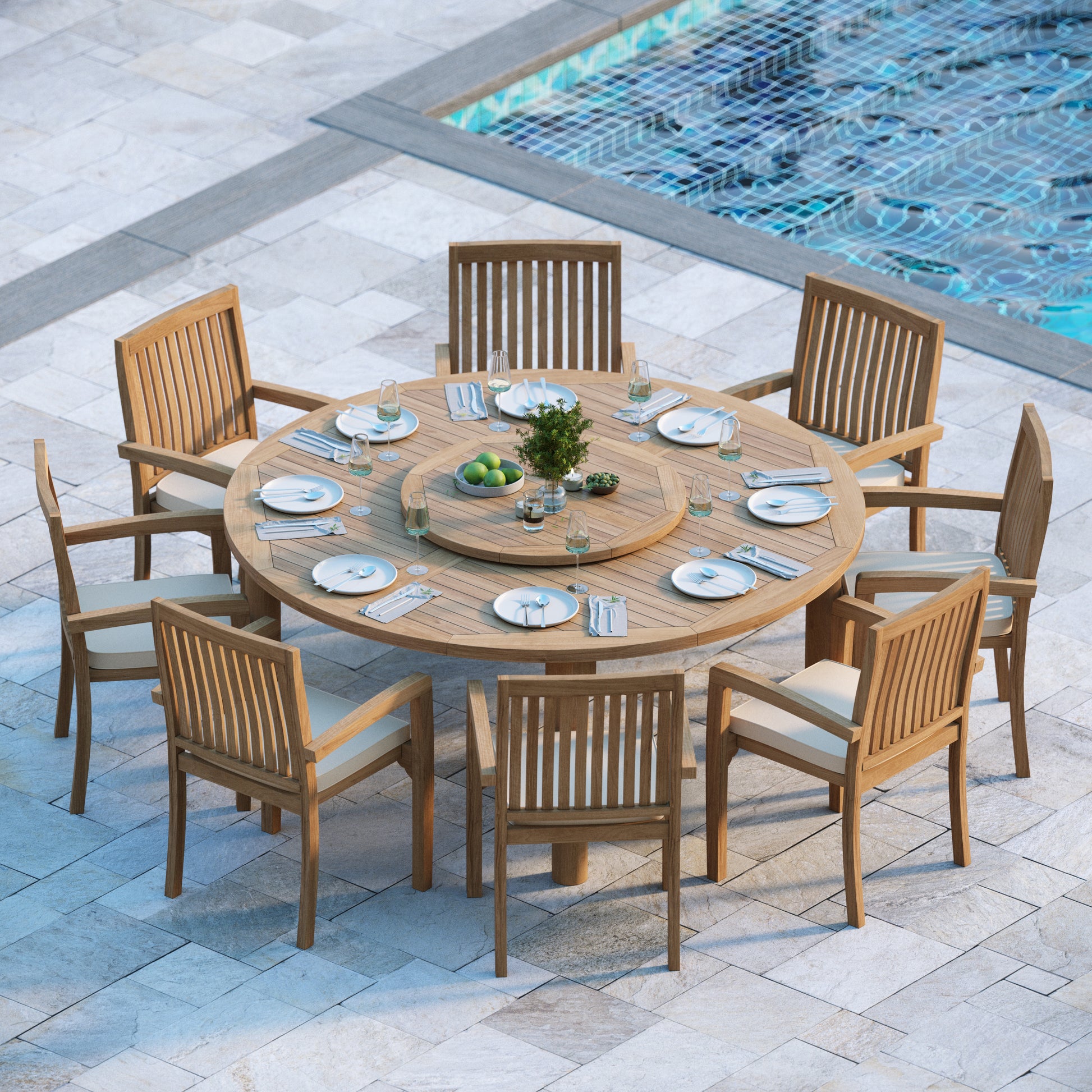 premium outdoor teak dining set