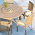 premium teak garden table and chairs
