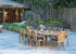 Luxurious Algarve double leaf teak garden dining set