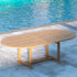 Teak Oval Table 