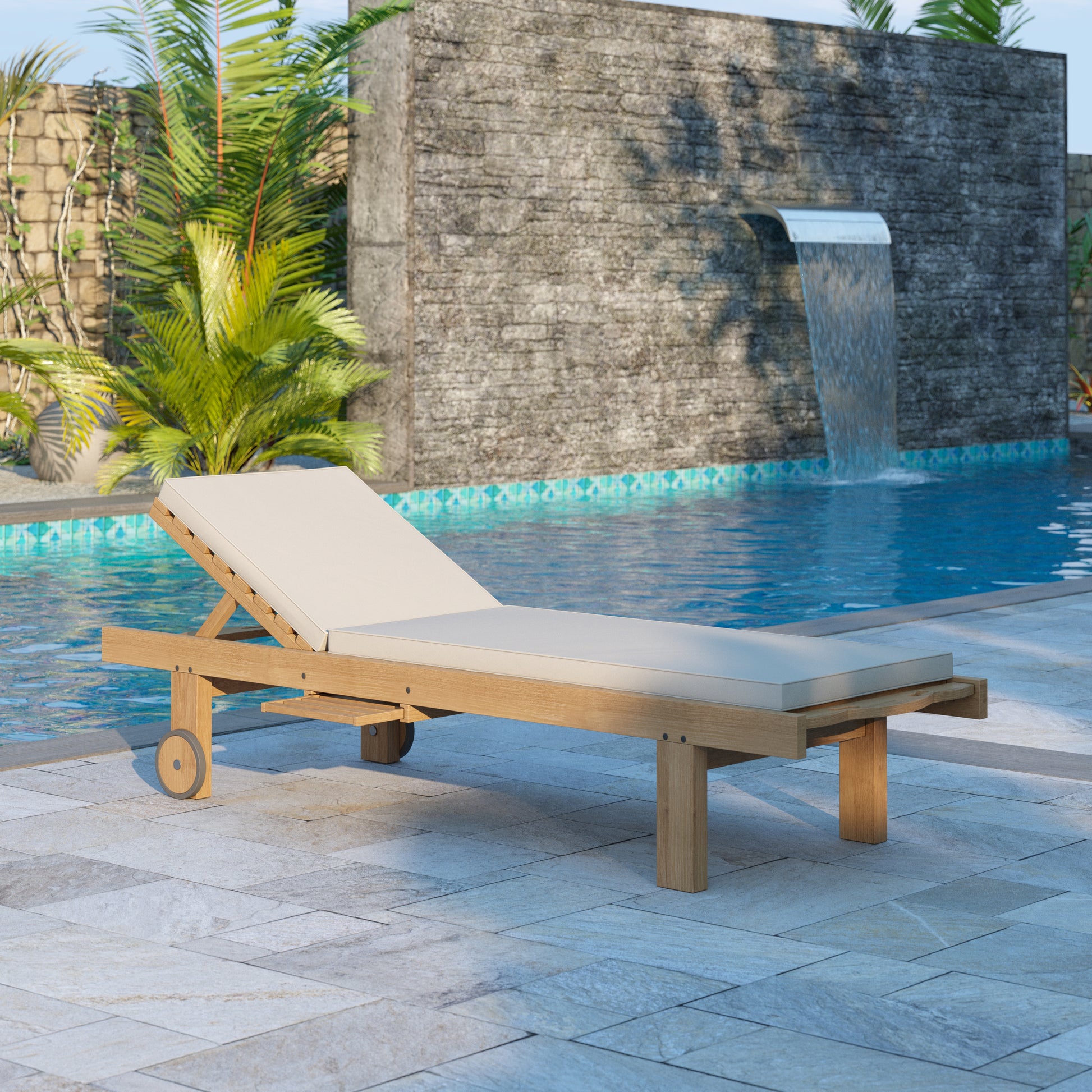 Teak Sun Lounger
