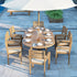 180-240cm Teak Oval Table and 8 Marlow Chairs 
