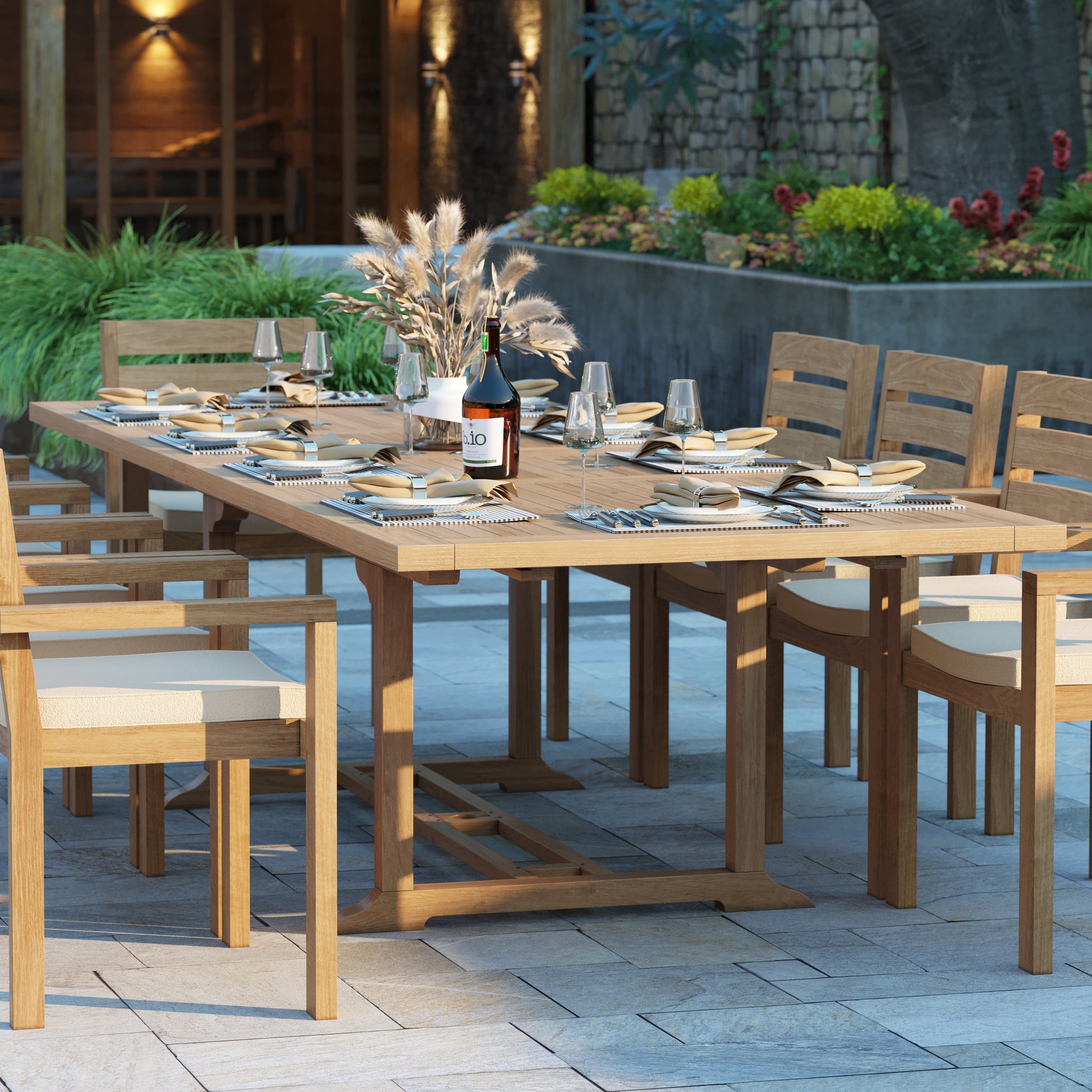 Outdoor Teak Dining Set