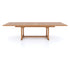 Teak extendable outdoor dining table