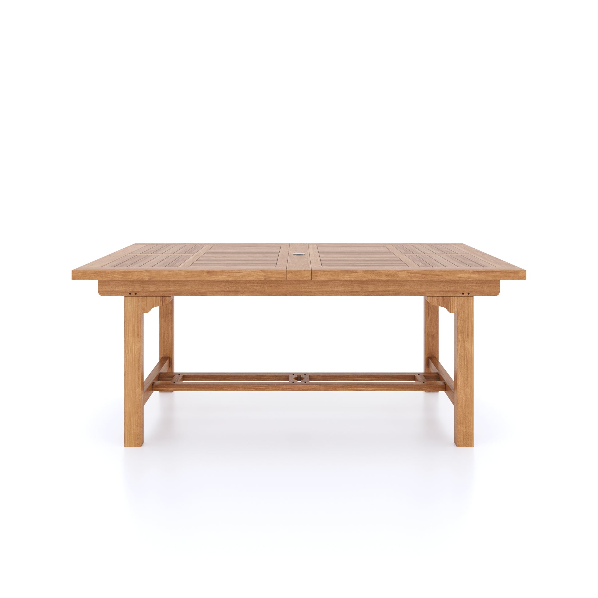 Irvine Teak Set 180-240cm Rectangle Table with 8 Marlow Chairs + Cushions