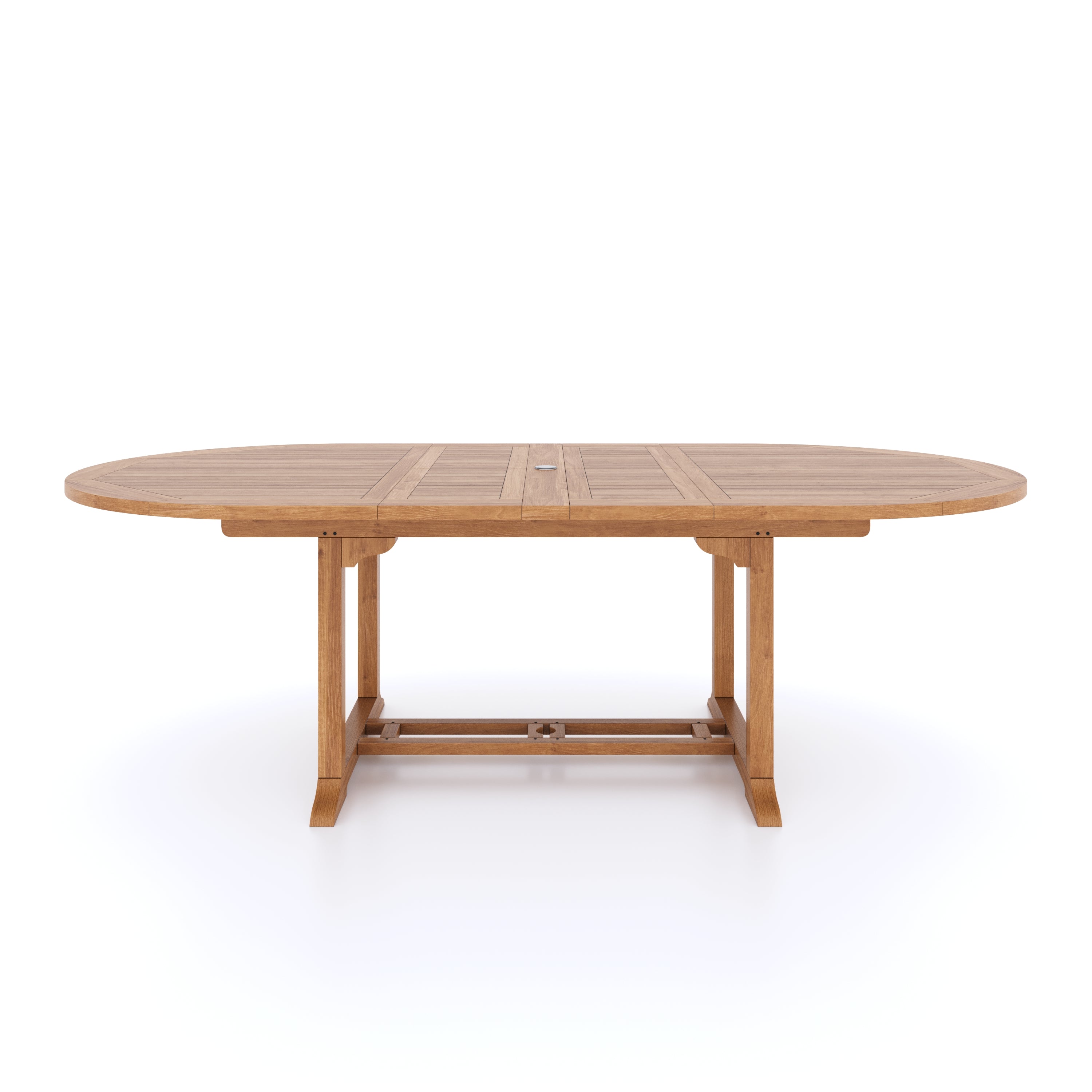 This is Eterna Homes sustainable teak garden furniture outdoor dining table, consisting of our 180-240cm teak table. Our teak wood is suitable for outdoor dining.