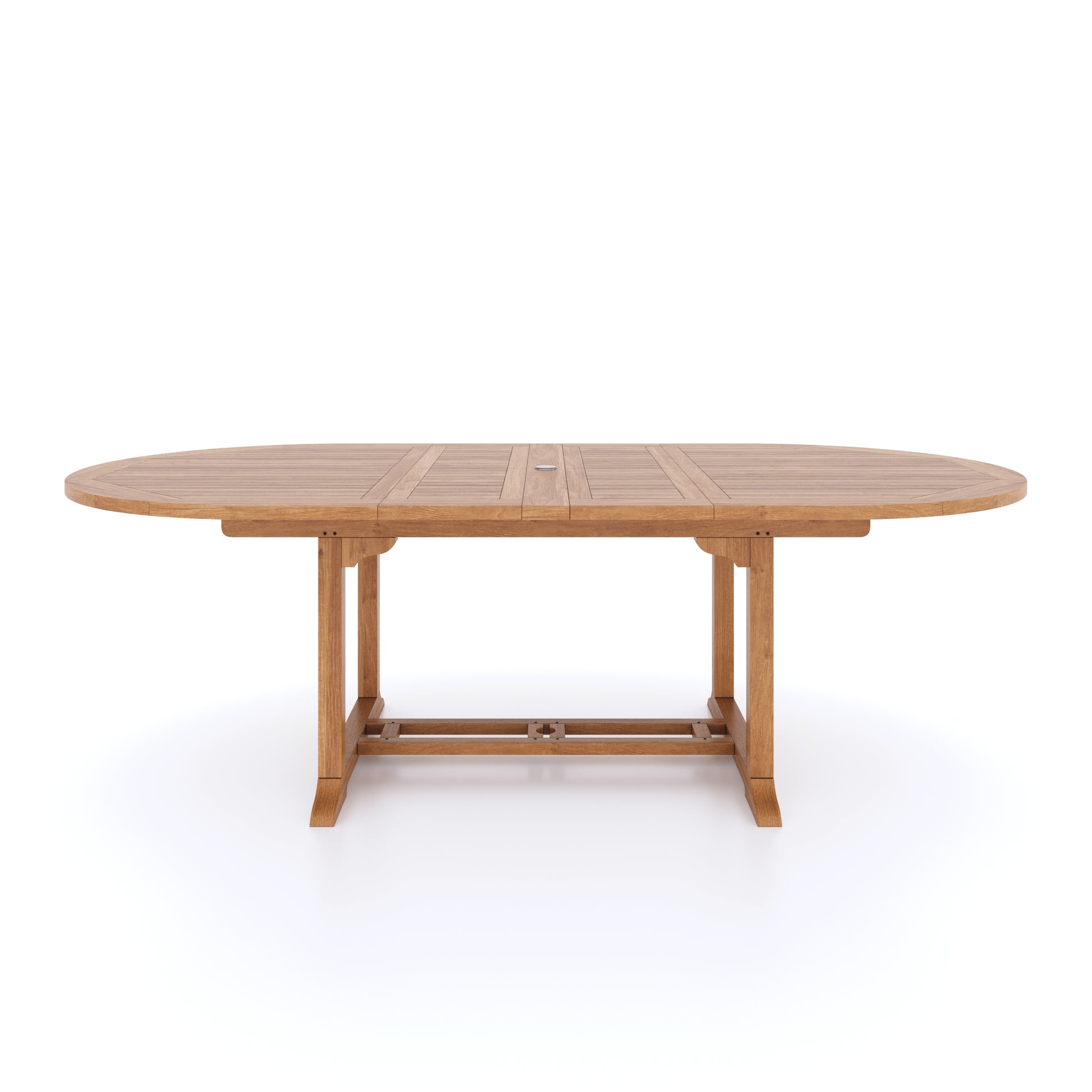 This is Eterna Homes sustainable teak garden furniture outdoor dining table, consisting of our 180-240cm teak table. Our teak wood is suitable for outdoor dining.