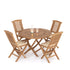 Teak folding dining set