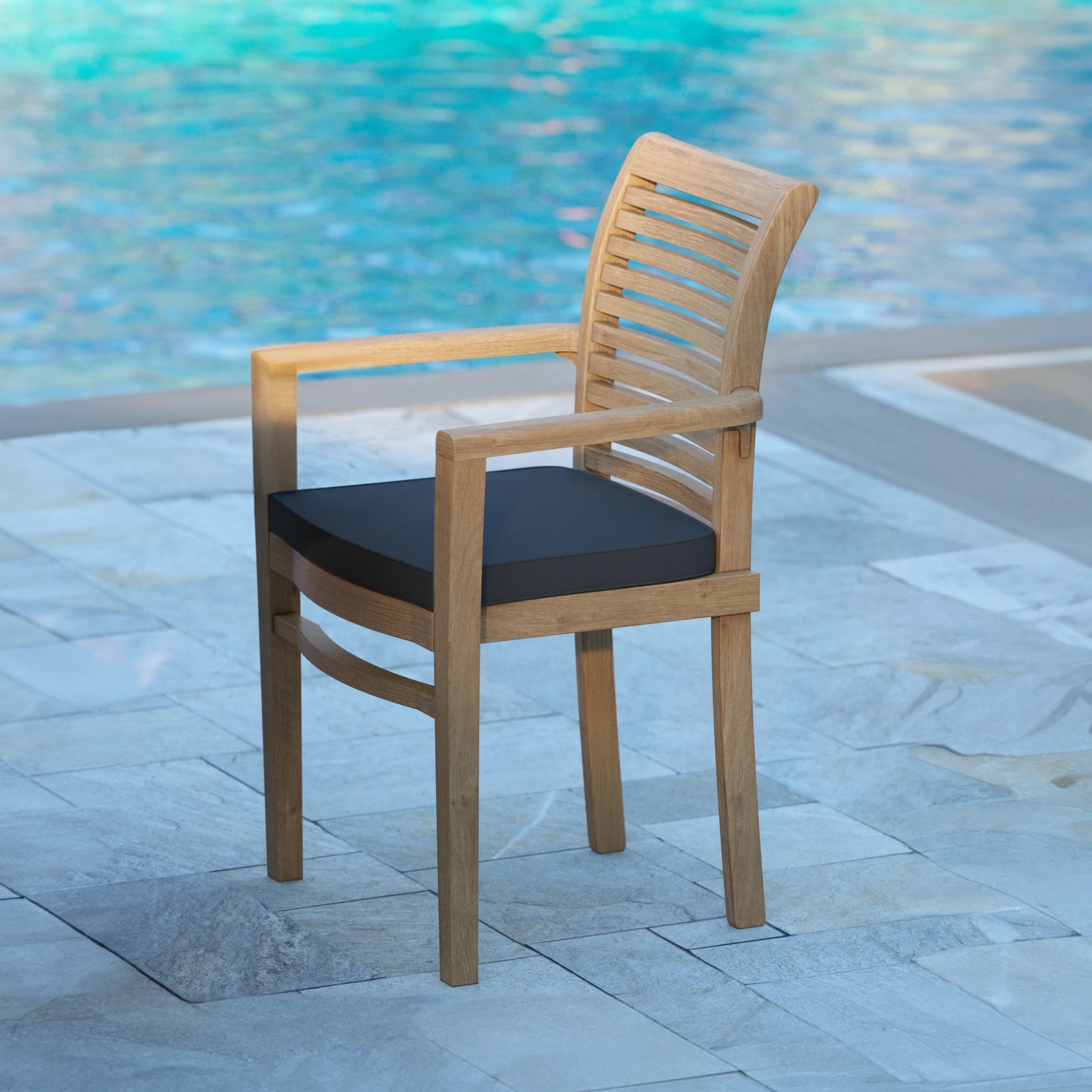 Warwick Teak Armchair and Cushion.