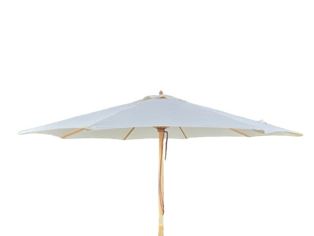 Parasol - Cream Canopy and Solid Wood Pole