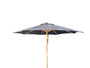 Premium 2.7m Solid Wood Parasol with 48mm Pole (Black)