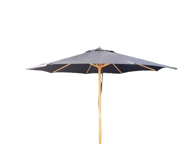 Parasol - Black Canopy and Solid Wood Pole